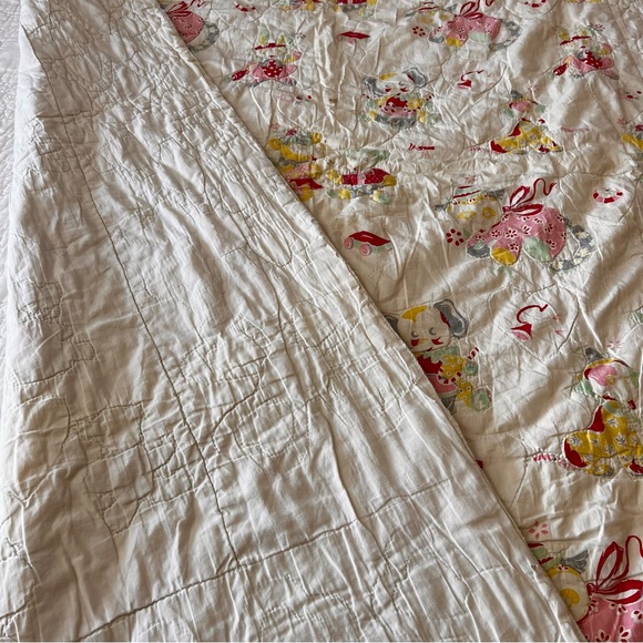 50”x55” Hand QuiltedVintage Baby Quilt. - Picture 14 of 16